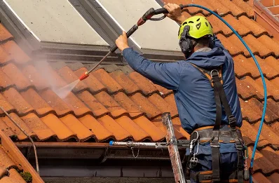 Démoussage et hydrofuge de toiture à Trémons